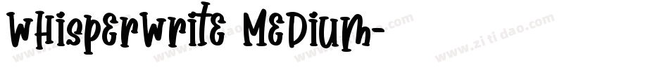 WhisperWrite Medium字体转换